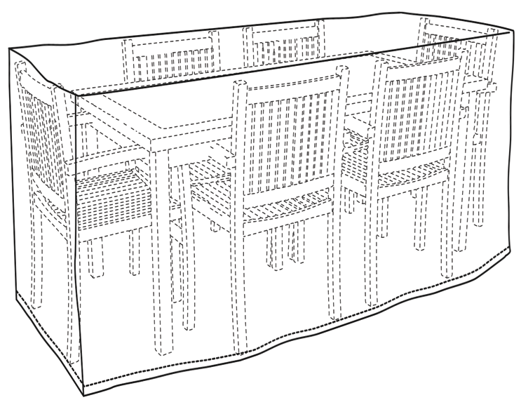 Housse pour meubles, table de jardin et chaises